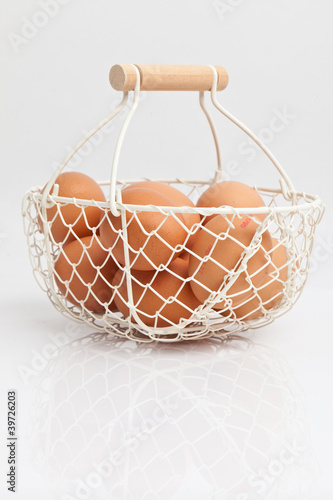 Eier im Korb