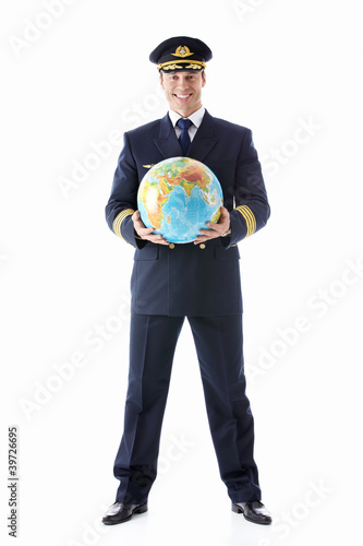 The pilot of a globe