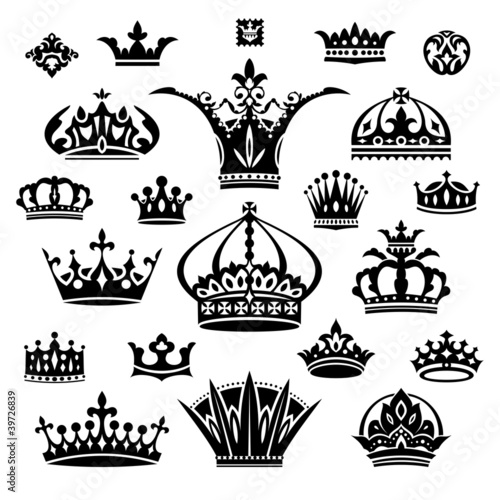 set of different crowns