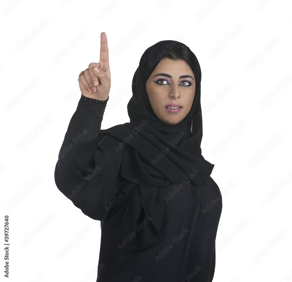 traditional islamic executive in a business presentation scene traditional islamic executive in a business presentation scene