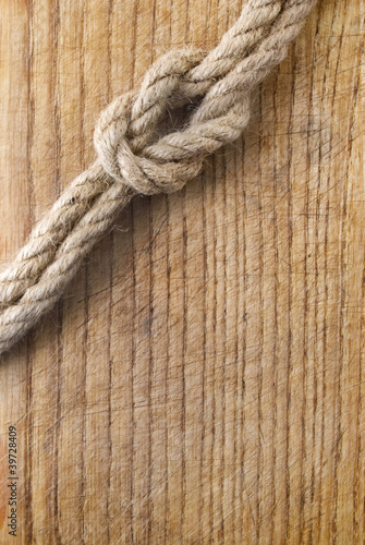 rope on wood