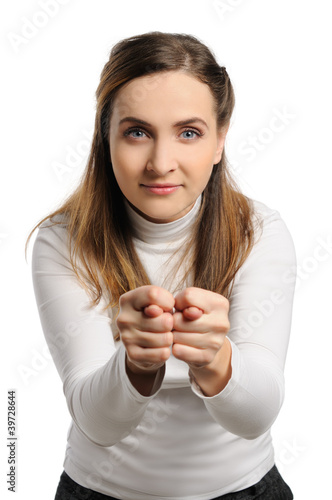 Woman shows fig photo