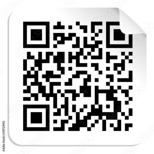 QR code label concept