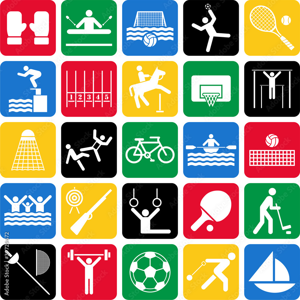 Olympic sports icons Olympic sports icons