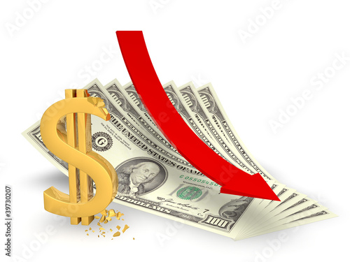 Снижение курса доллара
