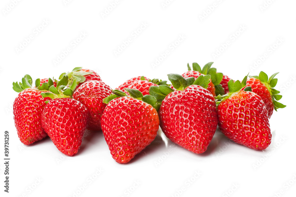 Isolated fruits - Strawberries Isolated fruits - Strawberries