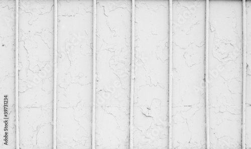 vintage white old metal fence