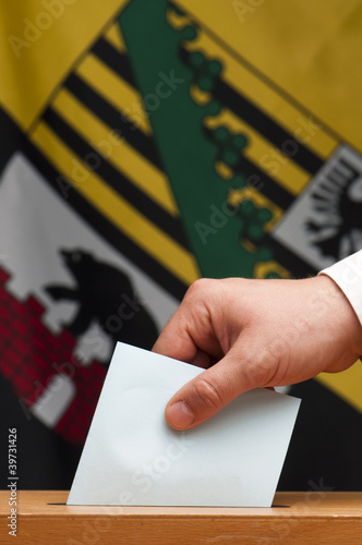 Wahlurne Sachsen Anhalt