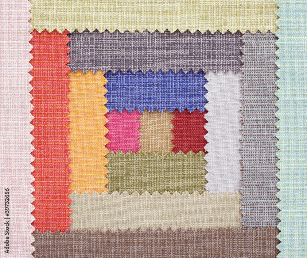 Multi color fabric texture samples Multi color fabric texture samples