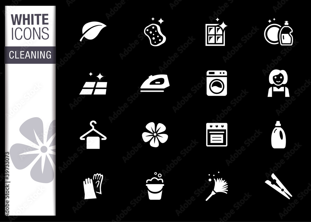 White - Cleaning Icons