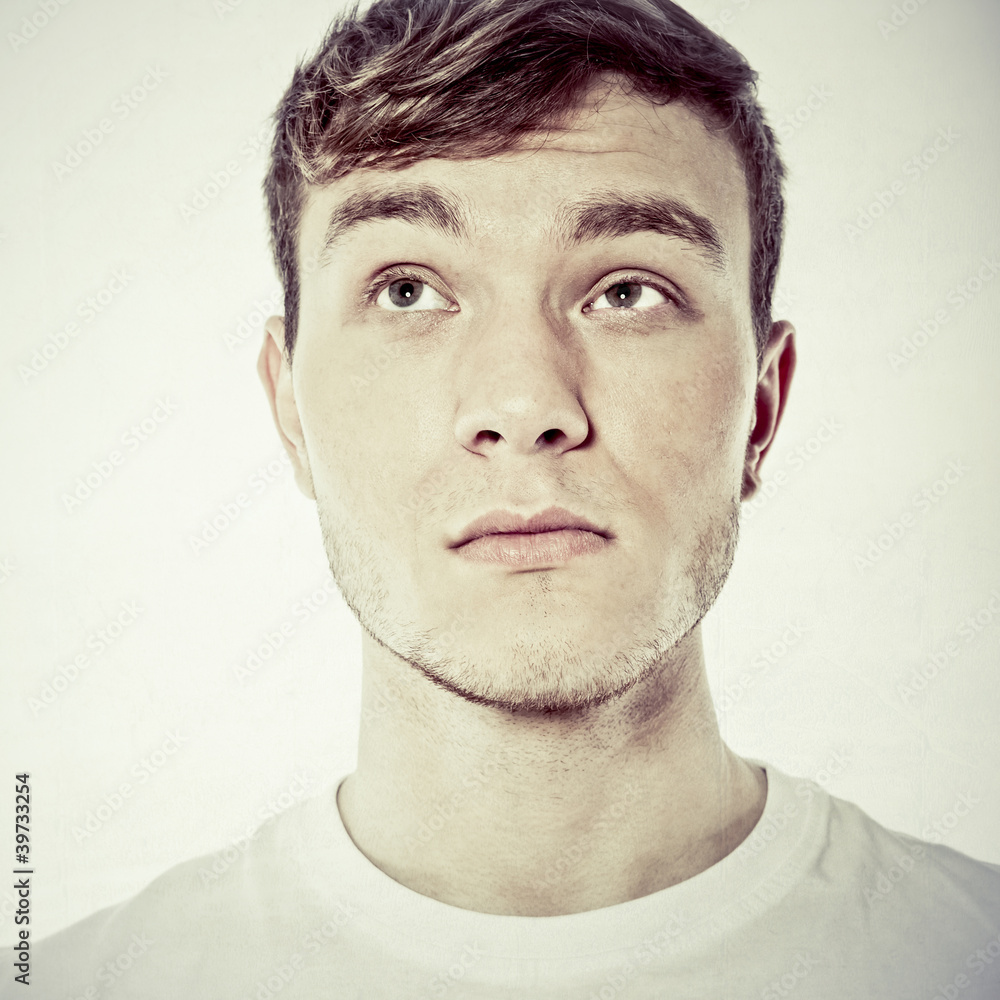 Fototapeta premium handsome young man thinking