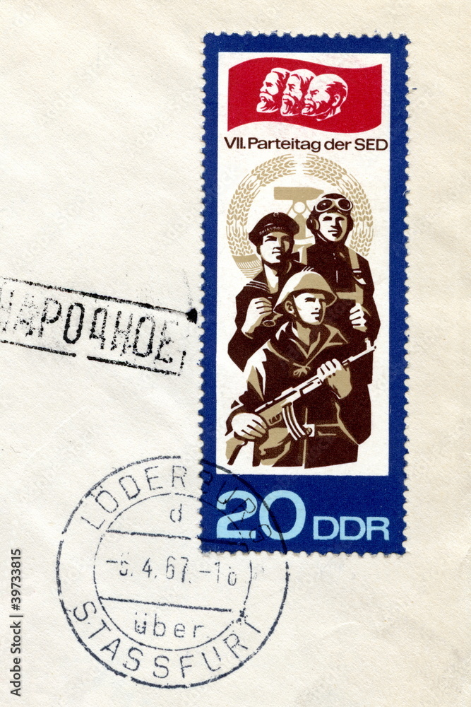 Vintage german postage stamp 