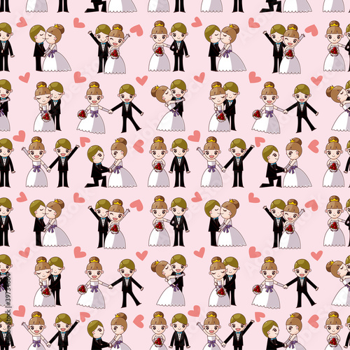 wedding seamless pattern