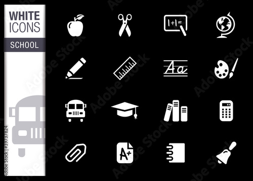 White - School Icons