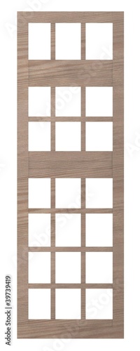 3d render of wooden window