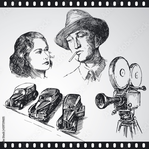 movie - hand drawn collection