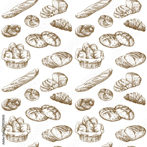 bread - seamless pattern