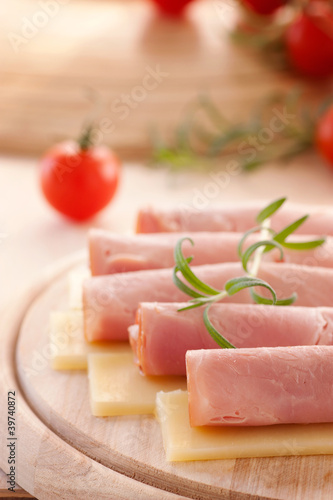 Slices of ham