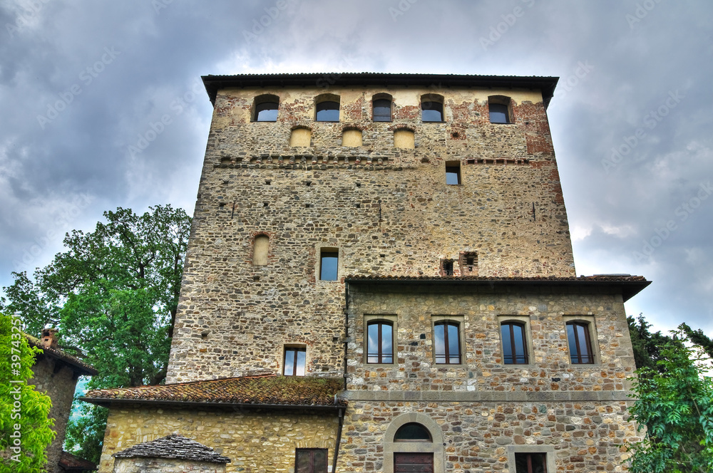 Malaspina-Dal Verme Castle. Bobbio. Emilia-Romagna. Italy.