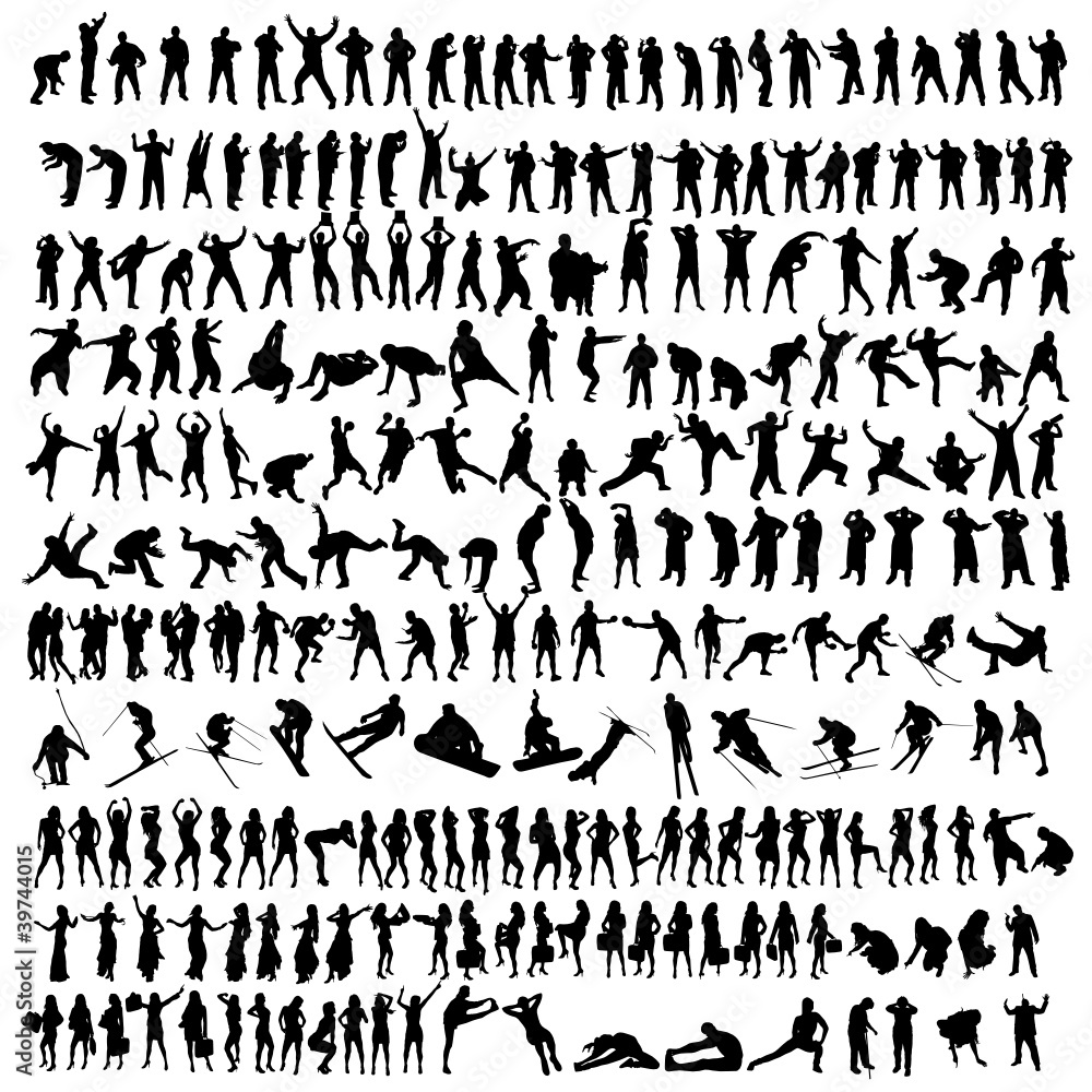 people black silhouette people black silhouette