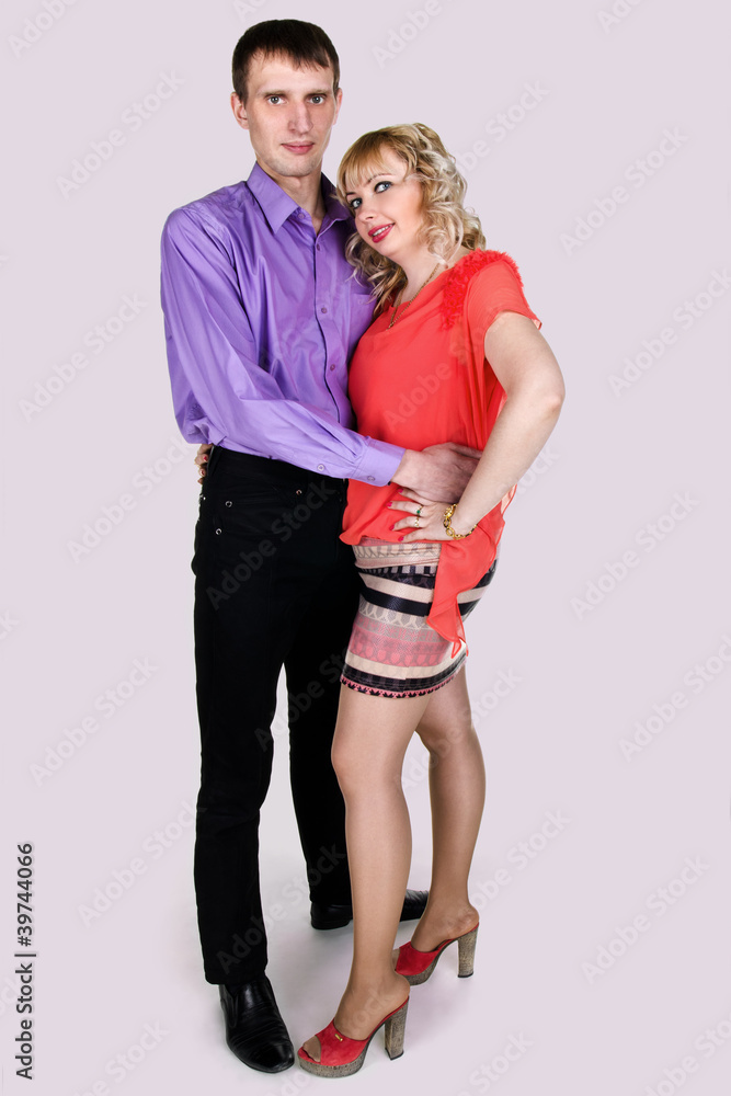 Portrait of a cute young couple Portrait of a cute young couple