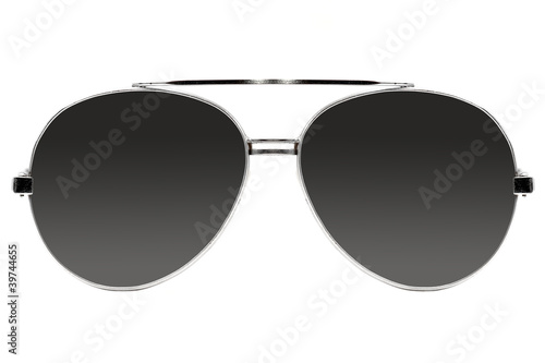 Aviator sunglasses on white