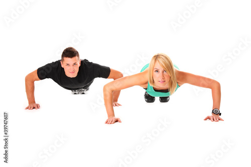 Couple push-ups