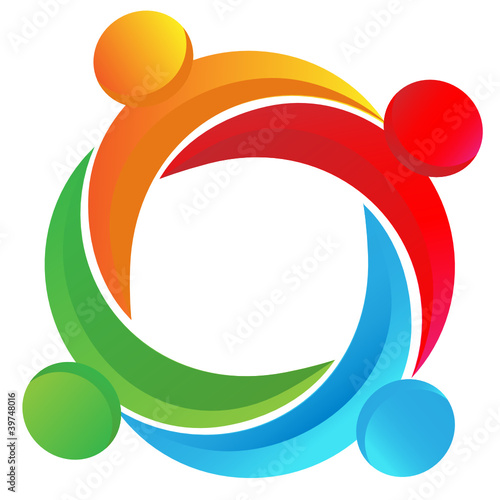 Teamwork diverse logo