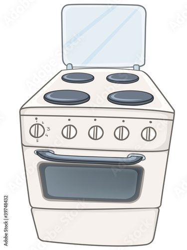 Cartoon Home Kitchen Stove