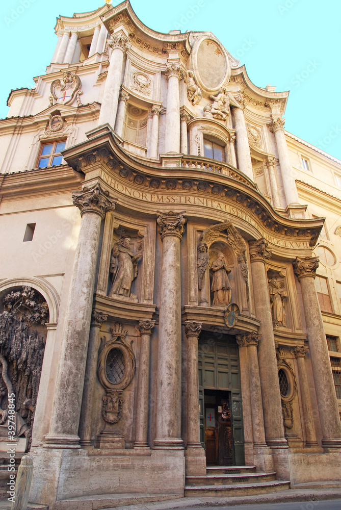 Rome Saint Carlo Quattro Fontane church