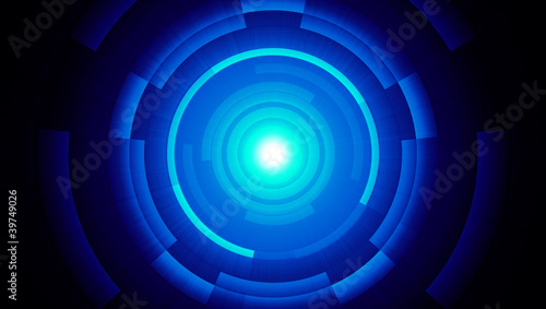 Lichtfusions-Effekt Blau