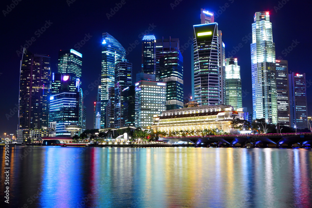 Singapore at night