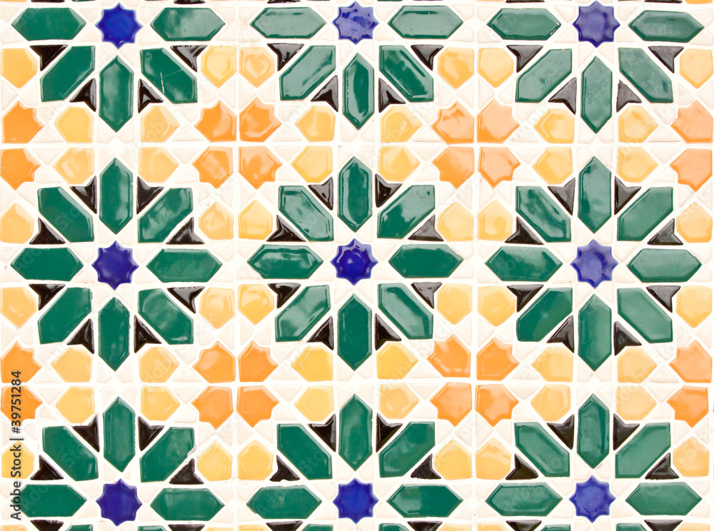 Fototapeta premium The Colorful vintage ceramic texture