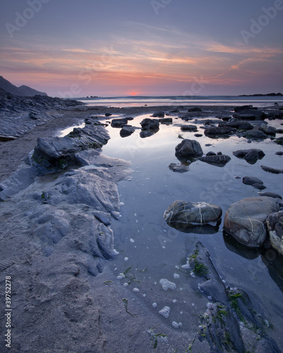 Crackington Haven at sunset