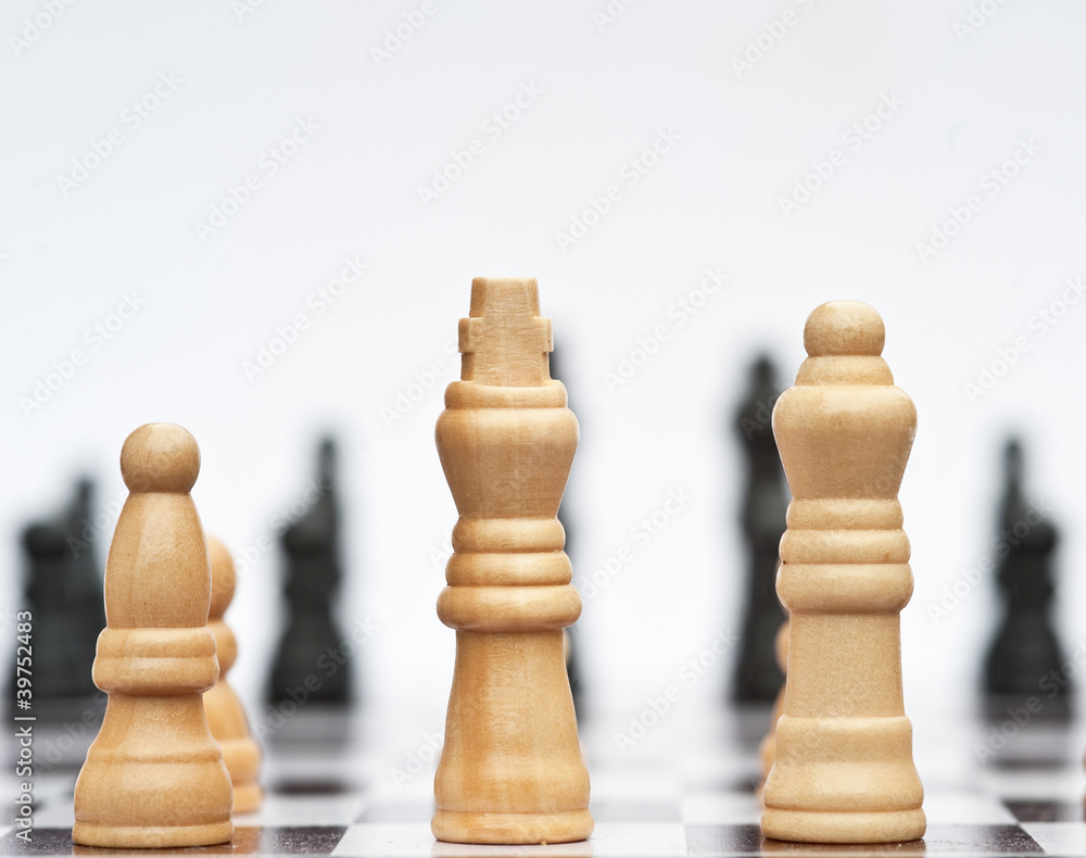 Chess game of strategy business concept application Chess game of strategy business concept application