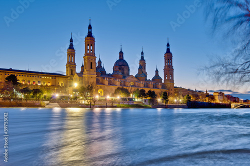 Our Lady of the Pillar Basilica at Zaragoza, Spain