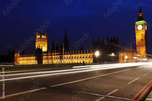 Big Ben and the House of Parliament at night, London, UK