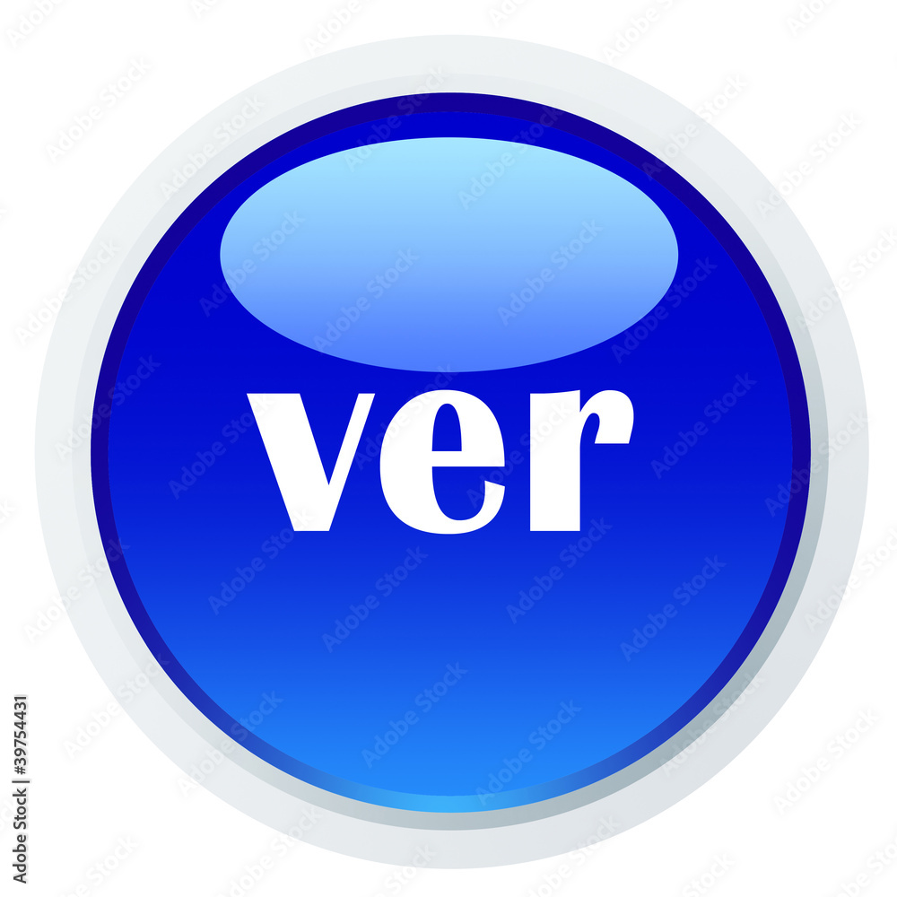 Botão azul - palavra ver