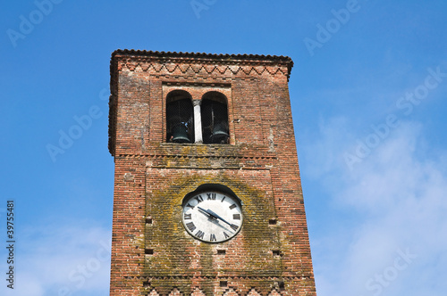 Clocktower. Vigolo Marchese. Emilia-Romagna. Italy.