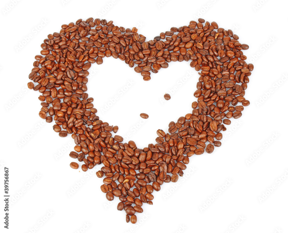 coffee beans heart coffee beans heart