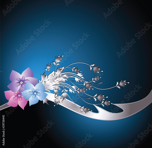 Background wth flowers