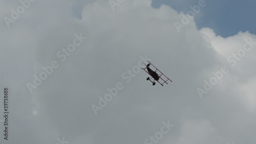 Retro World War I antique airplane