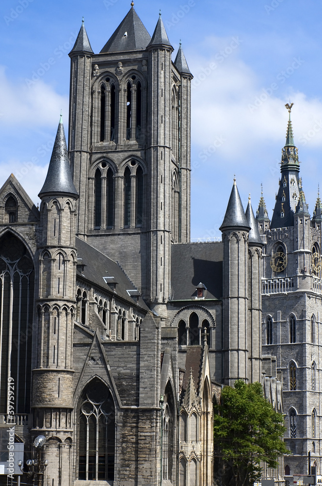 Fototapeta premium The Saint Nicholas church in Ghent