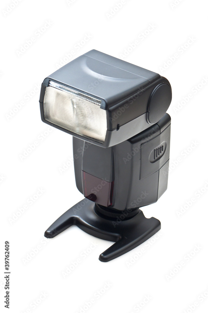 Camera flash light isolated on white background Camera flash light isolated on white background