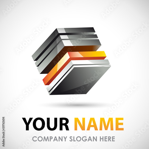 Logo Business design 3D