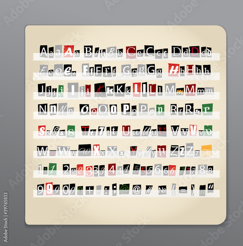 letters from newspaper and magazines collected in the book