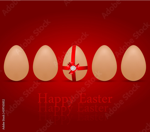 vector greeting cards with eggs, dedicated to Happy Ester  Day