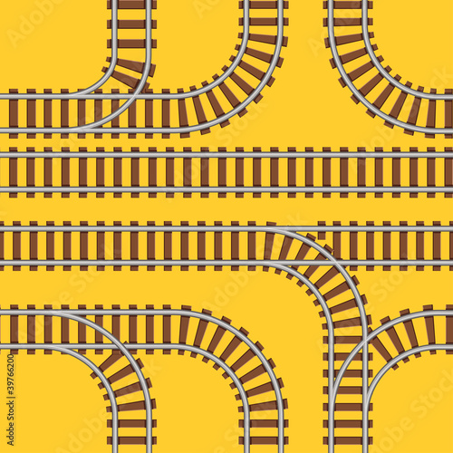 Seamless railways background
