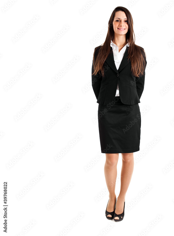 Full length businesswoman isoated on white Full length businesswoman isoated on white