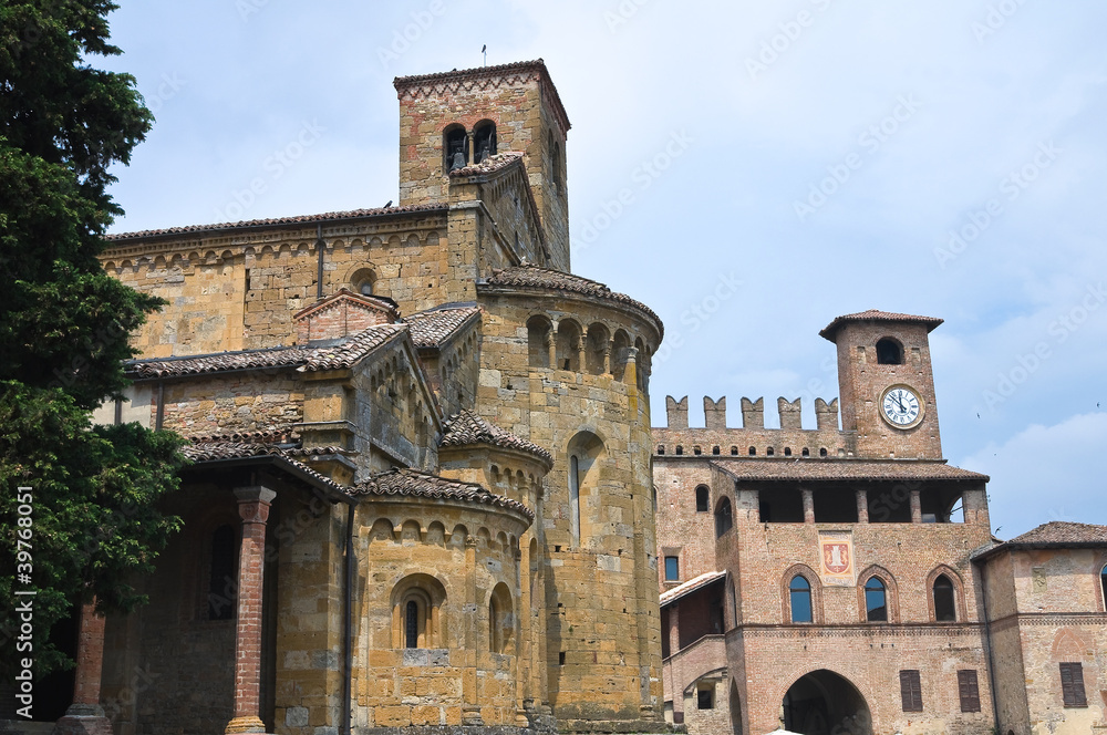View of Castell'arquato. Emilia-Romagna. Italy.